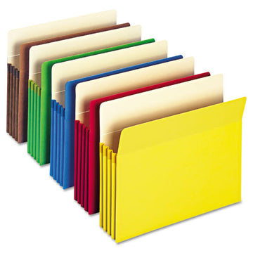 Smead® Colored File Pockets, 3.5" Expansion, Letter Size, Assorted, 25-box freeshipping - TVN Wholesale